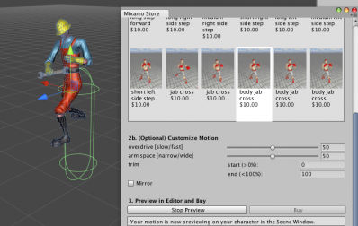 キャラクターモーションを購入する「Mixamo Animation Store」 - テラシュールブログ
